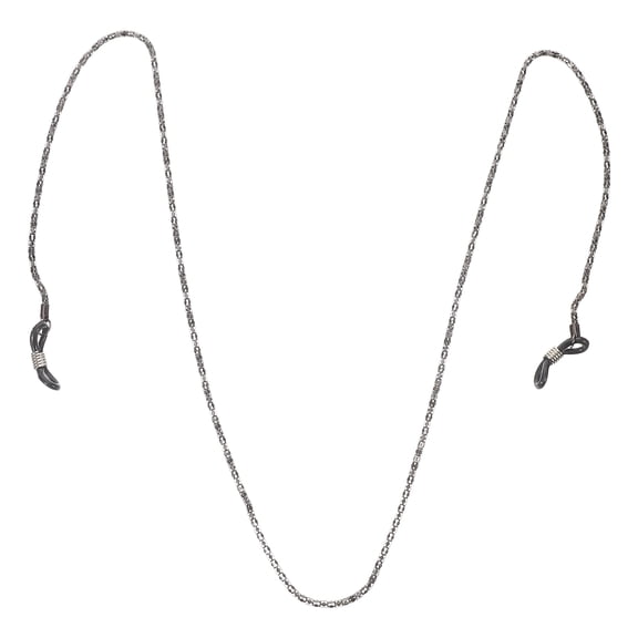 IBASETOY Black Stainless Steel Glasses Necklace Protective Chain Holder for Eyeglasses and Sunglasses