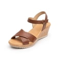 thumbnail image 2 of Sandalia Mujer Plataforma y Elásticos tan piel 34519T cafe 27 Flexi 34519T, 2 of 5