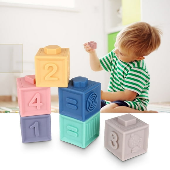 12PCS Children's Soft Rubber Educational Building Block Toy Teaching Toy Christmas Deals