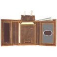 thumbnail image 3 of Men's Trifold Genuine Leather Wallet with RFID Blocking, 3 of 7