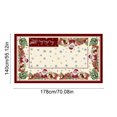 thumbnail image 3 of Antqov Christmas Table Cloth 55x70" Rectangle Winter Holiday Christmas Tablecloth Waterproof Table Cover for Party Picnic Dinner Home Decor, 3 of 6