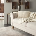 thumbnail image 2 of Tassel Detailed White Lumbar Pillow, 2 of 5