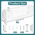 thumbnail image 2 of Acrylic Wall Mounted Display Stands Clear 3.6x26.2x9.1cm, 2 of 6
