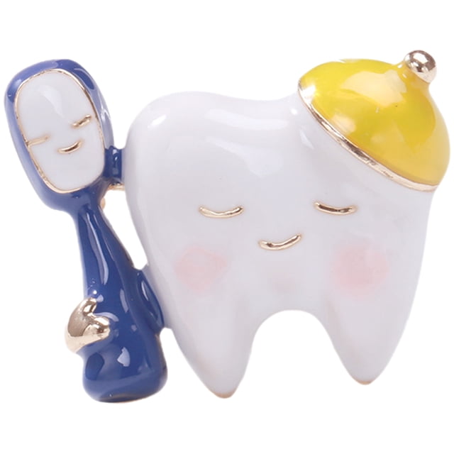 MasteelfCA Dental Brooch Pin Backpacks Aesthetic Decorative Brooch Pin Badge Tooth Pin
