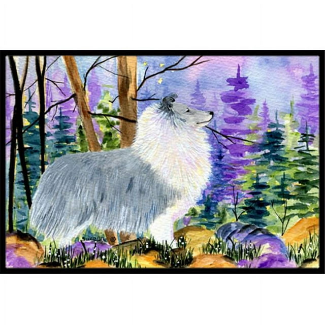 SS8636MAT Paillasson Intérieur Extérieur 18 x 27 Po. Sheltie