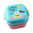 thumbnail image 1 of Boîte à Collation pour Enfants Mignonne en Forme d'Animal Boîte Bento Boîte à Lunch Double, 1 of 7