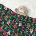 thumbnail image 2 of Yiaed Christmas Trees And Houses Print Dog Blankets-Cat Blanket Washable for Couch Protection,Puppy Blanket, Soft Plush Reversible Throw Furniture Protector-Medium, 2 of 8