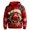 00-Red1289, variant on XIAOCHA Christmas Reindeer Hoodie Sweatshirt For Men Long Sleeve Snowflake Print Casual Pullover Top, Red, Sizes XXXL