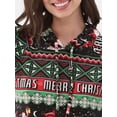 thumbnail image 4 of No Boundaries Plush Christmas Pullover Hoodie, Women's, 4 of 5