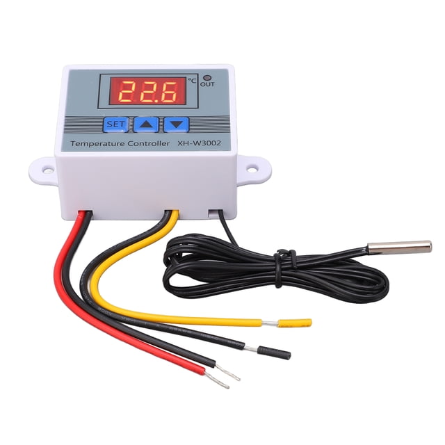Heating Cooling Switch, ABS Temperature Controller Shock High Accuracy For Air Conditioning Systems 12V 120W,24V 240W,110-220V 1500W