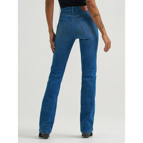 Wrangler Womens   Be Spoke Pearl High Rise Jean 29x32 Denim