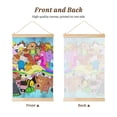 thumbnail image 2 of Adventure Time Wooden Shaft Hanging Poster Home Decor Poster Wall Art Painting For Living Room Bedroom 16"X24", 2 of 7