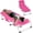 Pink, variant on 3-in-1 Oversized Outdoor Folding Lounge Chair with Mat, Heavy Duty 5-Position Adjustable Beach Recliner with Face Cavity and Pillow for Lawn Poolside, Green
