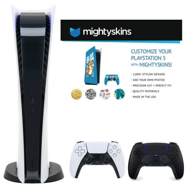 Sony PlayStation 5 Digital Console with Extra Black Dualsense Controller and Skins Voucher