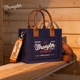 thumbnail image 6 of Wrangler Tote Bag for Women Retro Canvas Top Handle Purses and Handbags, Navy, 6 of 8