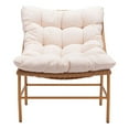thumbnail image 3 of ZUO Chaise d'Appoint Merilyn Beige & Naturel, 3 of 12