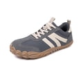 thumbnail image 2 of KANG Fashion Women's Wide-Toe Casual Sneakers, Minimalist Barefoot-Style Shoes, Platform -Sole Comfort Walking Shoes, Couples' Style Leather-Upper Athletic Shoes Grey 44, 2 of 9