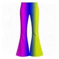 thumbnail image 3 of Big Girls pants Color Block Kids Bottom Trousers Fashion Stretchy Denim Casual Autumn Flowy Pants For Girls With Pocket Size 9-10T, 3 of 4