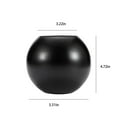 thumbnail image 3 of Latrodar Stainless Steel Decorative Vases - Small Vases, Home Decor; Creative erpiece, Shelf Decor Black 5.84x5.84 Inch Home Decor, 3 of 5