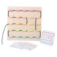thumbnail image 2 of HILABEE Wooden Lacing Toy Fine Motor Skills Threading Board Block Toy Puzzles Board Game A, 2 of 9