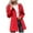 Red, variant on GEWSEY Rain Jacket Women Waterproof Lightweight Full Zip Lined Long Raincoat with Hood Outdoor Windbreaker Trench Coat Outerwear (Grey, 3XL)