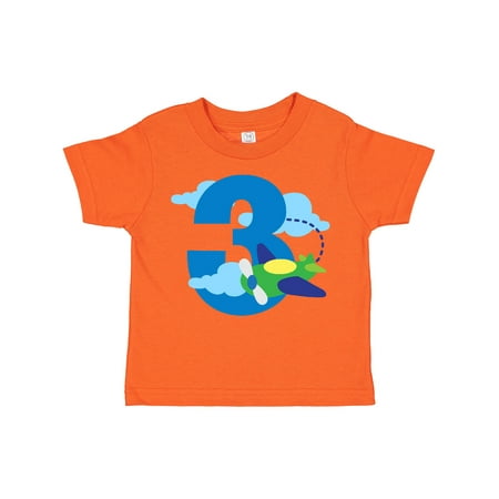 

Inktastic 3rd Birthday Airplane Pilot Gift Toddler Boy Girl T-Shirt