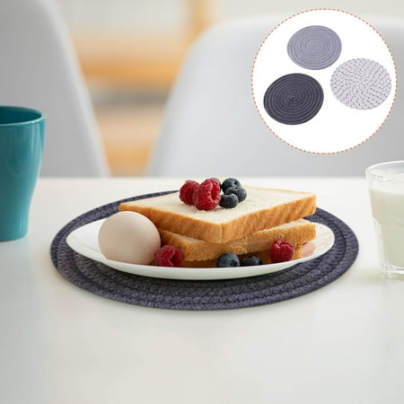 

CHGBMOK Potholders Set Trivets Set Cotton Thread Weave Hot Pot Holders Set (Set Of 3) Stylish Hot Mats Spoon Rest For Cooking And Baking By Diameter 7 Inches On Clearance