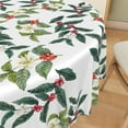thumbnail image 5 of MIZHONA Sage Green Round Tablecloth,Plants Leaves Table Cloth for Kitchen Party Outdoor Decor，60", 5 of 5