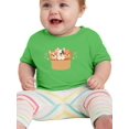 thumbnail image 1 of Cute Dogs In Basket T-Shirt Infant -Image by Shutterstock,  6 Months, 1 of 4