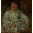 thumbnail image 2 of Olga Boznanska 20x21 Gold Ornate Framed and Double Matted Museum Art Print Titled - Portrait of a Lady with Glasses (1922), 2 of 4