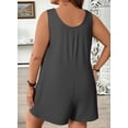 thumbnail image 6 of SHEWIN Plus Size Romper for Women Sleeveless Casual Summer Tank Jumpsuit with Pockets, Sizes 1X-5X, 6 of 10