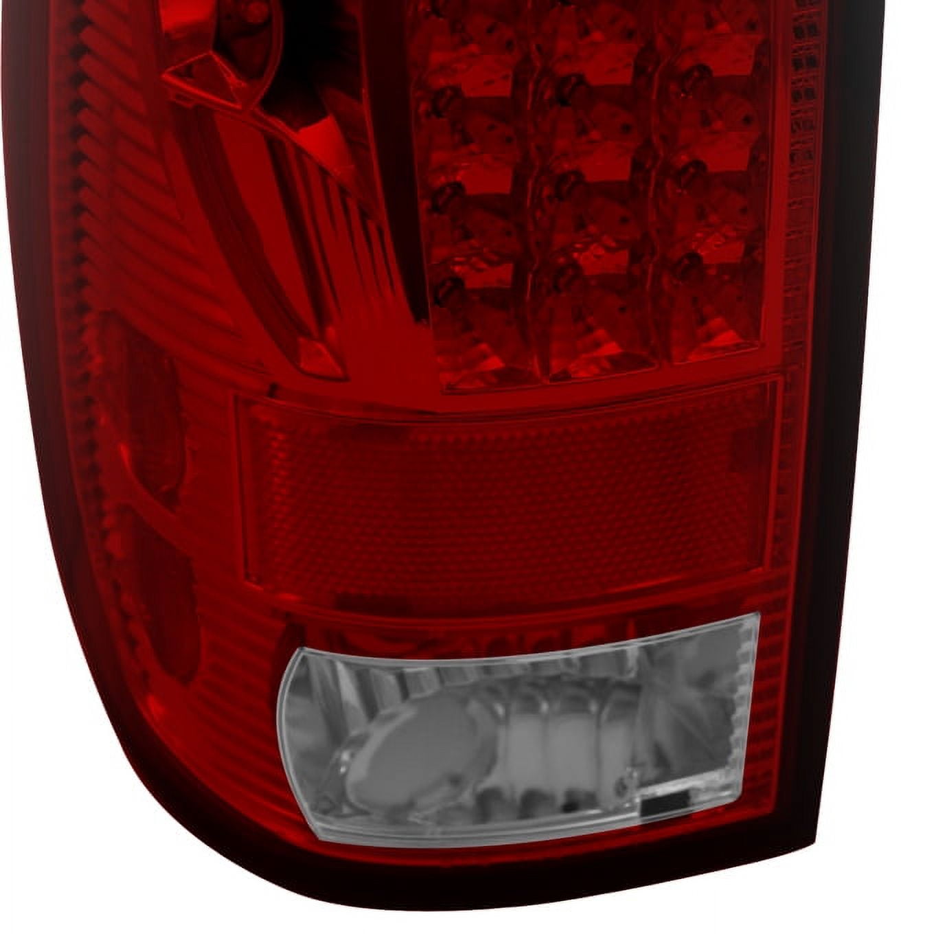 AKKON - For 97-03 Ford F150 F-150 Pickup Truck Styleside Model Red Clear LED Tail Lights Brake Lamps Pair Pair