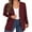 04-Wine Red, variant on JWD Open Front Black Cardigan for Women Button Down Long Sleeve Outerwear with Pocket
