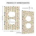 thumbnail image 3 of Balery Vintage Keys1 for Duplex Wall Plates Kit, Electrical Outlet Covers, Standard Size 1-Gang 5.0" x3.0", Electric Receptacle Plug Covers-Style S, 3 of 6