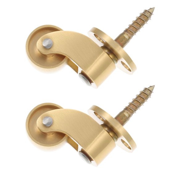 Furniture Casters 2Pcs Brass Universal Casters 360 Degree Rotation Load Bearing Capacity for DIY Enthusiasts
