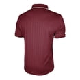 thumbnail image 4 of Mens Cotton Golf Shirt Short Sleeve Knit Jacquard Golf Polo Shirts for Men Moisture Wicking Performance Quick Dry Polo Shirts Wine, 4 of 7