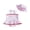 Pink, variant on BemeyourBBs Toddler Baby Girl One Piece Swimsuit With Sun Hat Infant Girls Bathing Suit Cute Plaid Print Sleeveless Halter Swiming Skirt Swimwear Summer Pool Beachwear