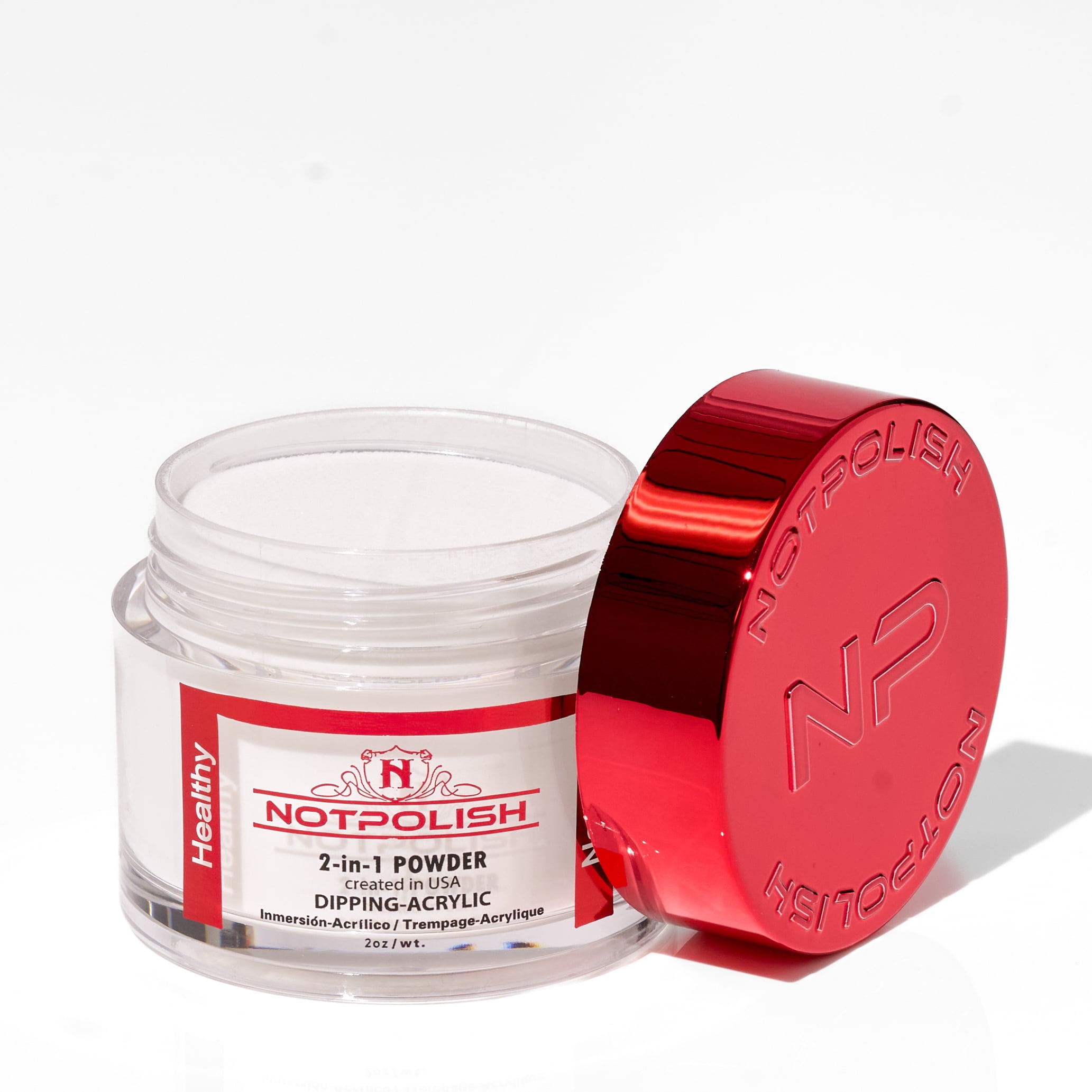 NotPolish, 2 in 1 Acrylic And Dipping Powder, Milky White Color, 2 oz