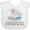AA-White, variant on Inktastic My Great Grandpa Loves Me to the Moon and Back Elephants Boys or Girls Baby Bib