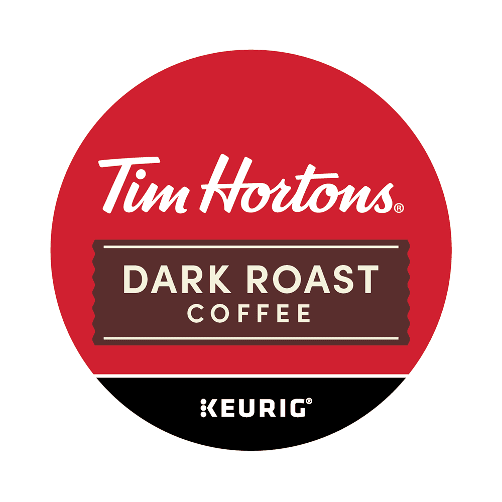 Tim Hortons Dark Roast K-Cup Coffee Pods for Keurig Brewers, Recyclable, 32 Ct