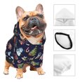 thumbnail image 4 of Uemuo Christmas Critters Delight for Winter Dog Hoodie Sweatshirts with Pockets Warm Dog Clothes for Small Dogs Chihuahua-Large, 4 of 8