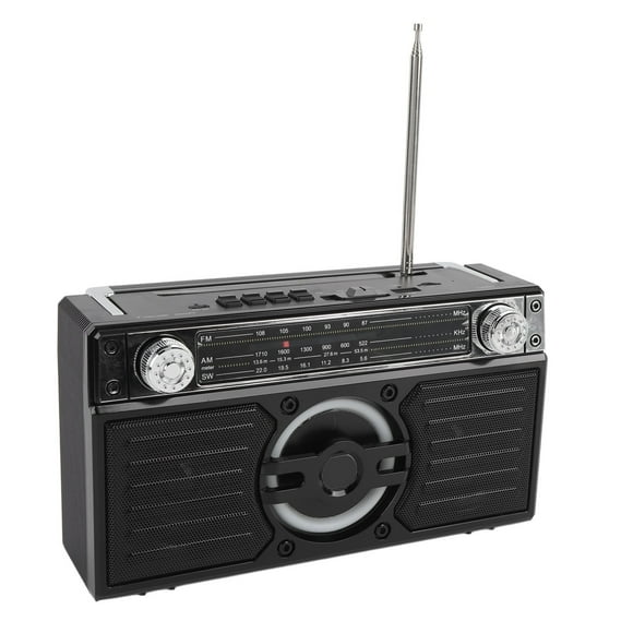 Portable Radio  Speaker Multifunctional Rechargeable Multi Band FM AM SW Radio for Travel Long Play Time
