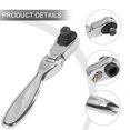 thumbnail image 2 of BeesClover Ratchet Wrench, 3.86" Chromium Vanadium Steel Ratchet Screwdriver Bit Set, 2-in-1 Drill Bit and Sleeve Set, 72 Teeth Small Hand Handle Repair Tools, 2 of 6