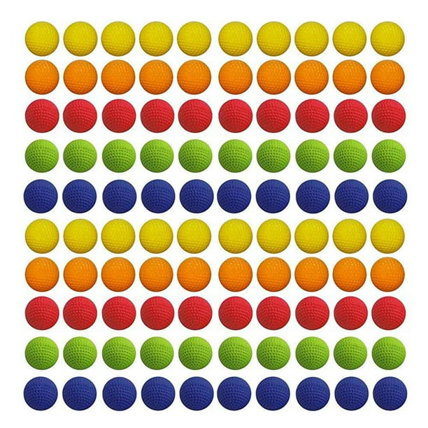 Pelota De Arranque Suave De 100 Piezas, Juguetes Universales Multicolores Seguros Para Tiro De Aproximación De Niños Y Práctica De Tiro Completo