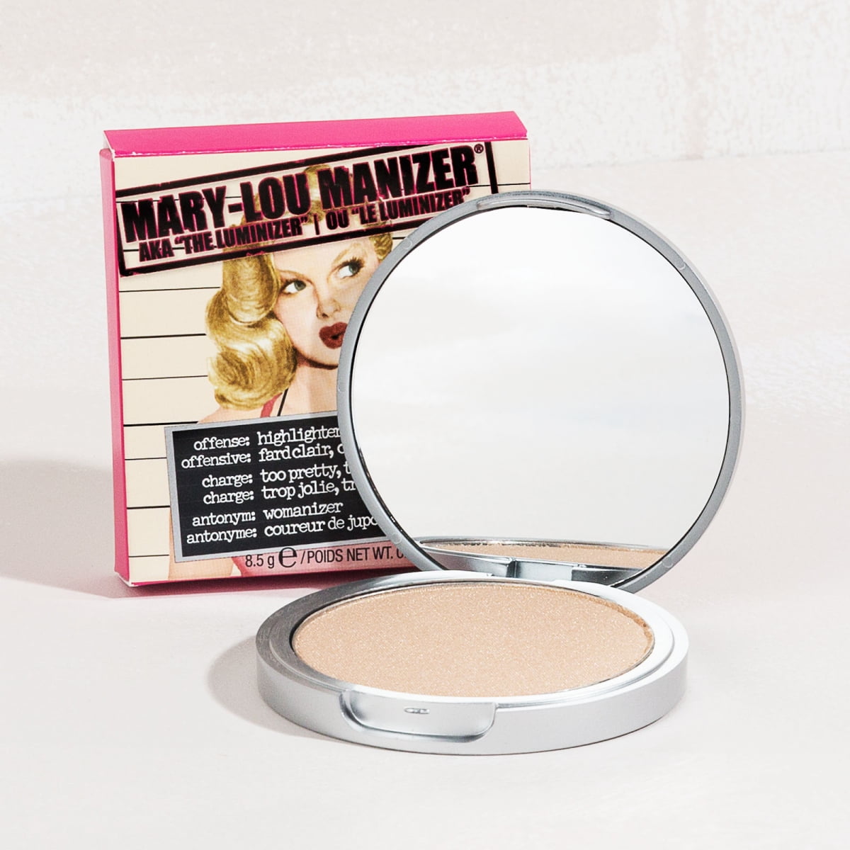 Mary Manizer Highlighting Powder Luminizer Shimmer Compact - Walmart.com