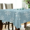thumbnail image 5 of Yayeee Tablecloths 60" x 120" Rectangle Wrinkle Resistant Party Table Cover, Gray Snowflake, 5 of 8