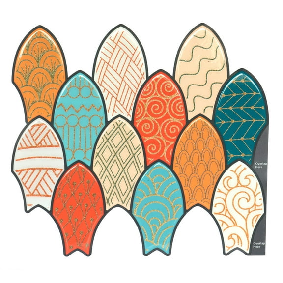 Mosaicowall 10-Sheet Peel and Stick Tile - 11.9"x11.8" Premium Kitchen Self Adhesive Backsplash Tile