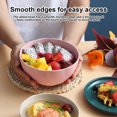 thumbnail image 5 of Straw Bowl Set, Large Wheat Straw Serving Bowls Lightweight Unbreakable Dinnerware, Microwave Safe Reusable Tableware for Household Dorm Camping, 5-Pack, 5 of 7