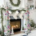 thumbnail image 5 of Pre-Lit LED Pop Up Tinsel Christmas Tree - 5 Feet Tall - Multicolor, 5 of 8
