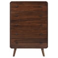 thumbnail image 3 of Robyn 5-drawer Bedroom Chest of Drawers Dark Walnut, 3 of 11